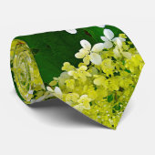 Elegante Chartreuse Green Limelight Hydrangea Krawatte (Gerollt)