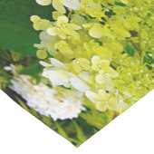 Elegante Chartreuse Green Limelight Hydrangea Kurzer Tischläufer (Ecke)