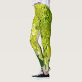 Elegante Chartreuse Green Limelight Hydrangea Leggings (Links)