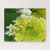 Elegante Chartreuse Green Limelight Hydrangea Puzzle (Horizontal)