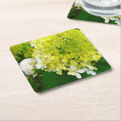 Elegante Chartreuse Green Limelight Hydrangea Rechteckiger Pappuntersetzer (angewinkelt)