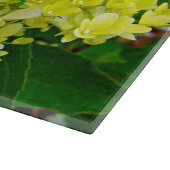 Elegante Chartreuse Green Limelight Hydrangea Schneidebrett (Ecke)