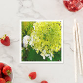 Elegante Chartreuse Green Limelight Hydrangea Serviette (Beispiel)