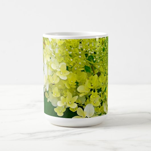 Elegante Chartreuse Green Limelight Hydrangea Verwandlungstasse (Zentrum)