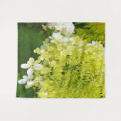 Elegante Chartreuse Green Limelight Hydrangea Wandteppich (Vorderseite (Horizontal))