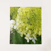 Elegante Chartreuse Green Limelight Hydrangea Wandteppich (Vorderseite)