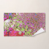Elegante Chartreuse Green, Pink und Blue Hydrangea Badhandtuch Set (Handtuch)