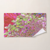 Elegante Chartreuse Green, Pink und Blue Hydrangea Badhandtuch Set (Handtuch)
