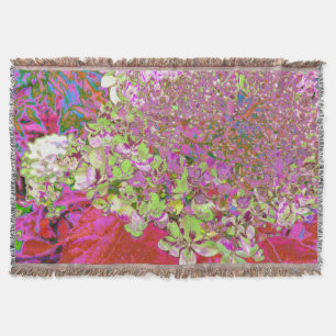 Elegante Chartreuse Green, Pink und Blue Hydrangea Decke