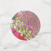 Elegante Chartreuse Green, Pink und Blue Hydrangea Konfetti (Klein Vorderseite)