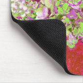 Elegante Chartreuse Green, Pink und Blue Hydrangea Mousepad (Ecke)