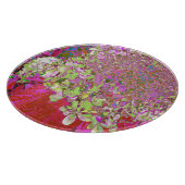 Elegante Chartreuse Green, Pink und Blue Hydrangea Schneidebrett (Ecke)