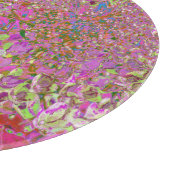 Elegante Chartreuse Green, Pink und Blue Hydrangea Schneidebrett (Ecke)