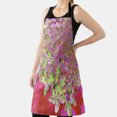 Elegante Chartreuse Green, Pink und Blue Hydrangea Schürze (InSitu)