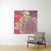 Elegante Chartreuse Green, Pink und Blue Hydrangea Wandteppich (Beispiel (Horizontal))