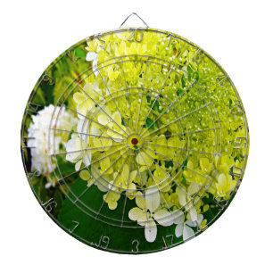 Elegante Chartreuse-Grüne Limelight-Hortensie Dartscheibe