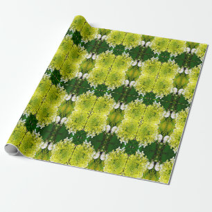 Elegante Chartreuse-Grüne Limelight-Hortensie Geschenkpapier