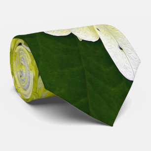 Elegante Chartreuse-Grüne Limelight-Hortensie Krawatte