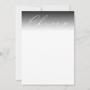 Elegante Cheers Flat New Years Card Feiertagskarte