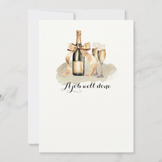 Elegante Cheers Laughs Tears Champagne Retirement Einladung (Rückseite)