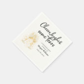 Elegante Cheers Laughs Tears Rentirement Party Serviette (Ecke)