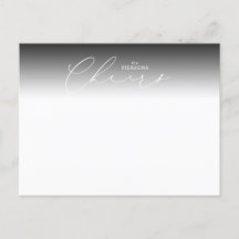 Elegante Cheers New Years Card Landschaft Postkart