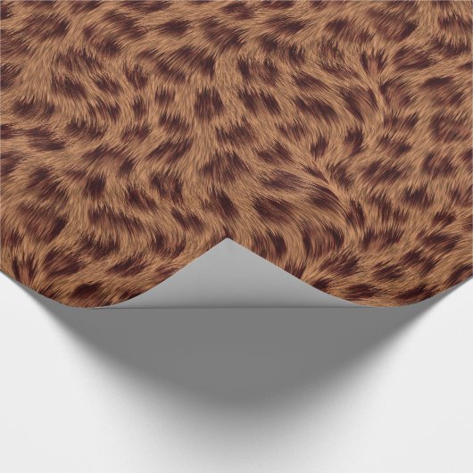 Elegante Cheetah Girl Fun Animal Print Geschenkpapier (Ecke)