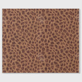 Elegante Cheetah Girl Fun Animal Print Geschenkpapier (Flach)