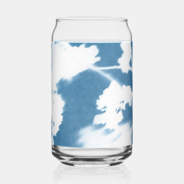 Elegante Cherry Blossom Cyanotype Hochzeit Einladu Dosenglas