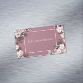 Elegante Cherry Blossom Dusty Rose Magnetische Visitenkarte (Beispiel)