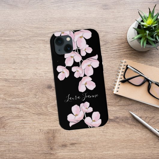Elegante Cherry Blossom Floral Moderner Chic Case-Mate iPhone Hülle