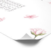 Elegante Cherry Blossom Hochzeitssattelposte Fotodruck (Ecke)