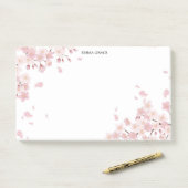 Elegante Cherry Blossom Personalisierte Post-It®-N Post-it Klebezettel (Auf Schreibtisch)