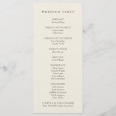 Elegante Cherry Blossom Pink Floral Wedding Programm (Rückseite)