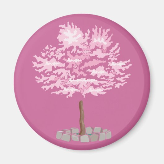 Elegante Cherry Blossom Tree Magnet (Vorne)