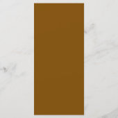 Elegante Chestnut Brown Monogram Wedding Menu Card Menükarte (Rückseite)
