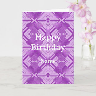 Elegante Chevron-Abstrakte Linienkunst Karte