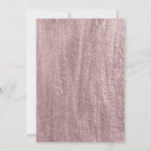 Elegante Chic Blume Burgund Probe Abendessen Einladung (Rückseite)