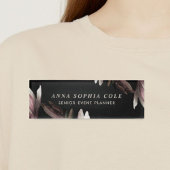 Elegante Chic Blume Mitarbeiter Namenschild