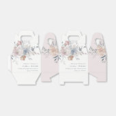 Elegante Chic Blush Wasserfarben Blumenzehen Geschenkschachtel (Ungefaltet)