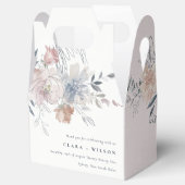 Elegante Chic Blush Wasserfarben Blumenzehen Geschenkschachtel (Geöffnet)