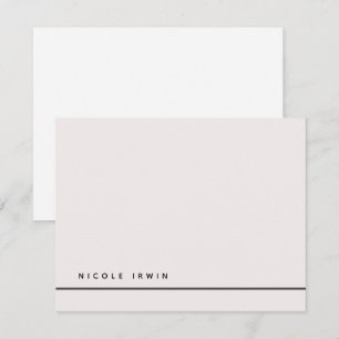 Elegante Chic Border Ecru Moderne Geschichten Mitteilungskarte