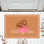 Elegante Chic Branded Nail Salon Artist Willkommen Fußmatte
