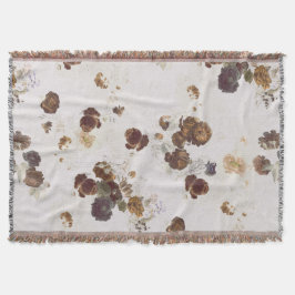Elegante Chic Brown Beige Rose Blumenmuseum Decke