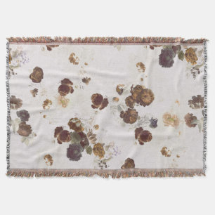 Elegante Chic Brown Beige Rose Blumenmuseum Decke