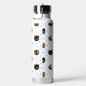 Elegante Chic Cat Patterns Wasserflasche Trinkflasche (rechts)