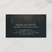 Elegante Chic Copper Gold Yoga Mandala Lotus Flora Visitenkarte (Rückseite)