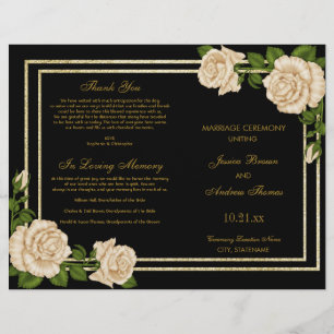 Elegante Chic Corner Elfenbeinküste Hochzeitsprogr