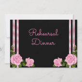 Elegante Chic Corner Rose Bouquet Probe Einladung (Vorderseite)
