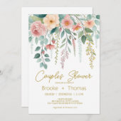 Elegante Chic Couples Dusche Einladung (Vorne/Hinten)